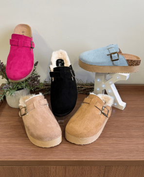 Zueco KALESIS MULE - Con Pelo y Sin Pelo, en 5 Colores Distintos