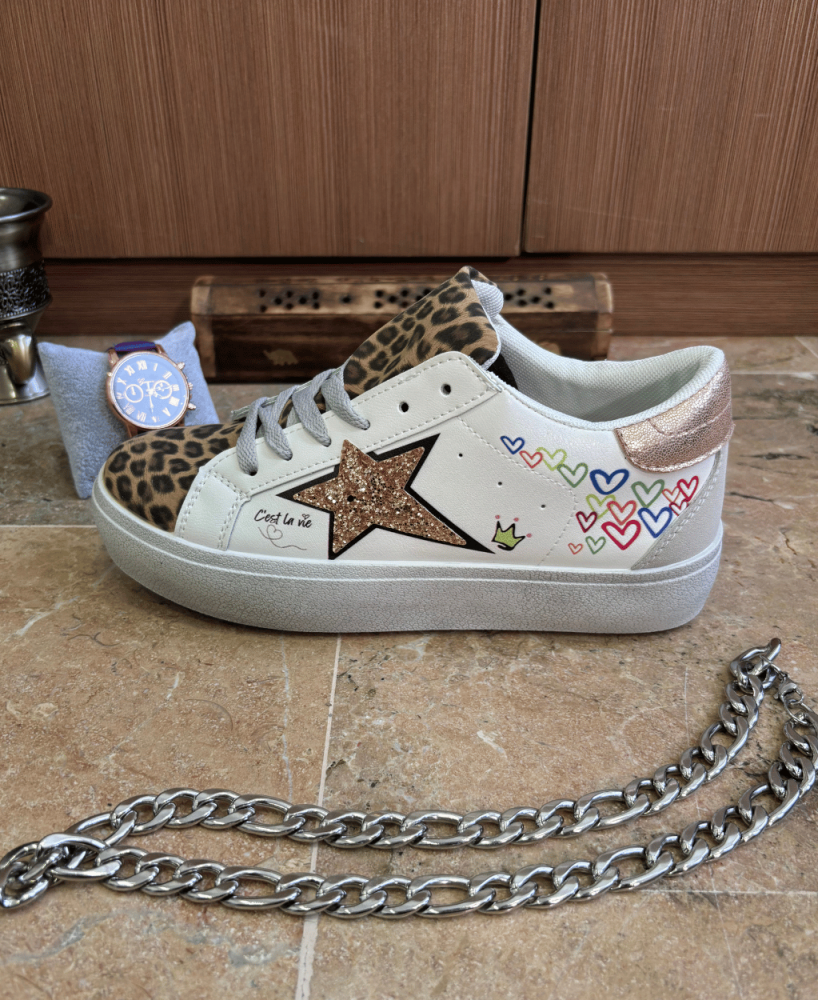 Zapatillas KALESIS LUZ - Deportivas Con Estrella En Lateral, En Dos Colores Diferentes