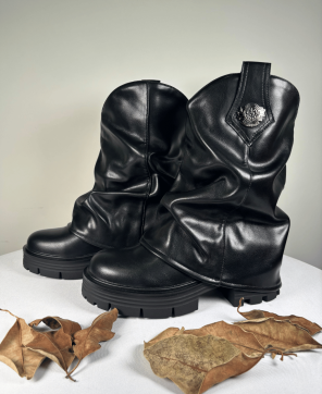 Bota KALESIS BLACK URBAN - Con Suela Resistente y Estilo Elegante, en Piel Sintética