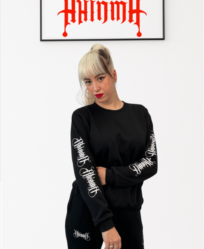 Chandal AHINMA BARRIO Unisex-- En Blanco y Negro