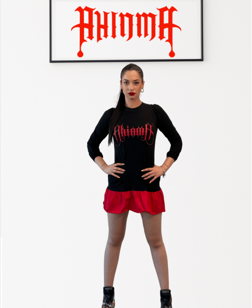 Vestido AHINMA GUERRERA-- En 3 colores Rojo, Negro y Rosa