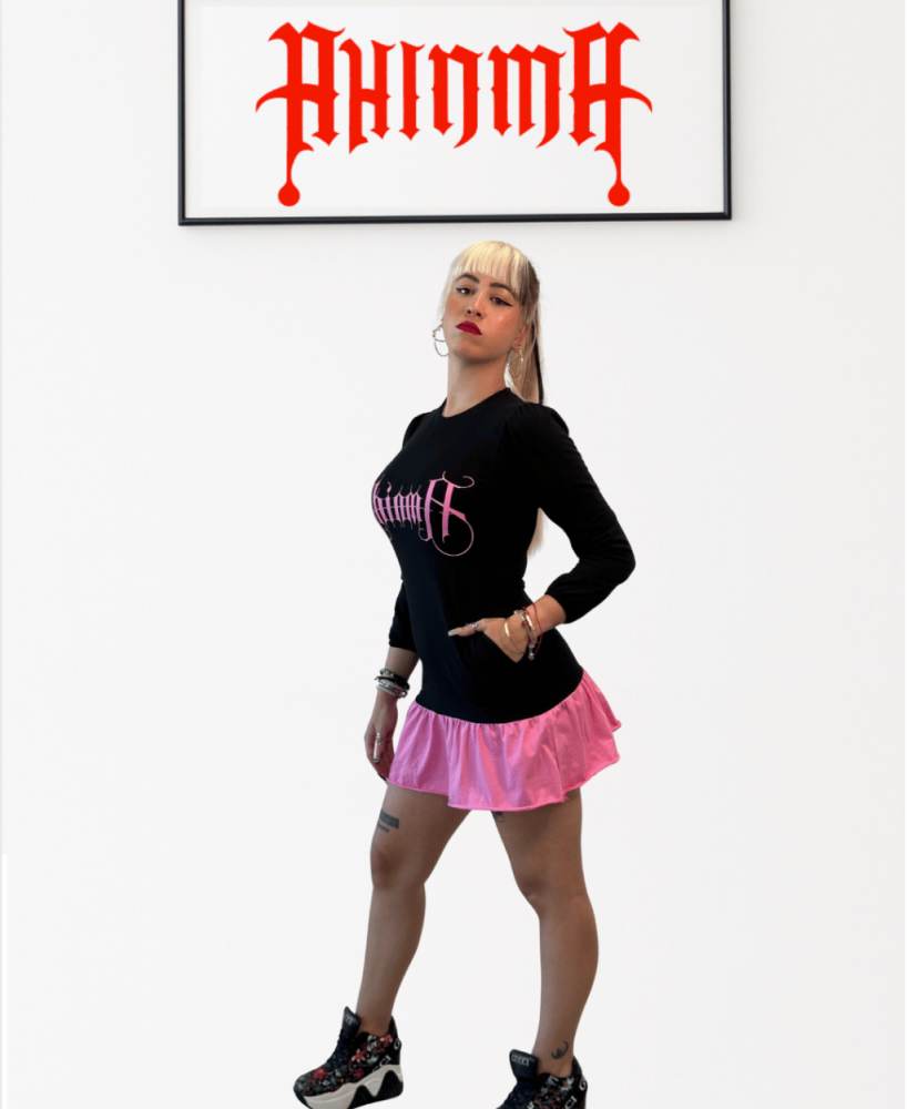 Vestido AHINMA GUERRERA-- En 3 colores Rojo, Negro y Rosa