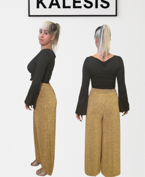 Pantalón KALESIS RUBÍ-- Pantalón de fiesta con brillantina en varios colores