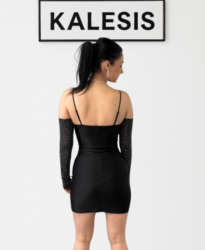 Vestido KALESIS EUFORIA - En color negro con brillos