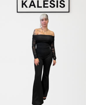 Mono KALESIS VELADA-- Mono largo con mangas transparentes