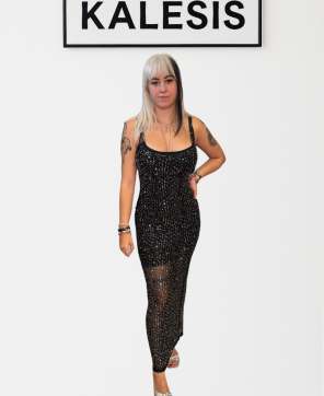 Vestido KALESIS MEDIANOCHE-- Vestido de fiesta dress maxi