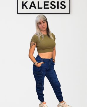 Pantalón Vaquero KALESIS STREET- Pantalón vaquero cargo