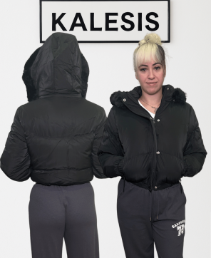 Abrigo KALESIS ÁRTICO - Caliente, Cómodo, En Dos Colores, Con Capucha de Pelo Extraíble, Bolsillo Interior y Forro de Terciopelo